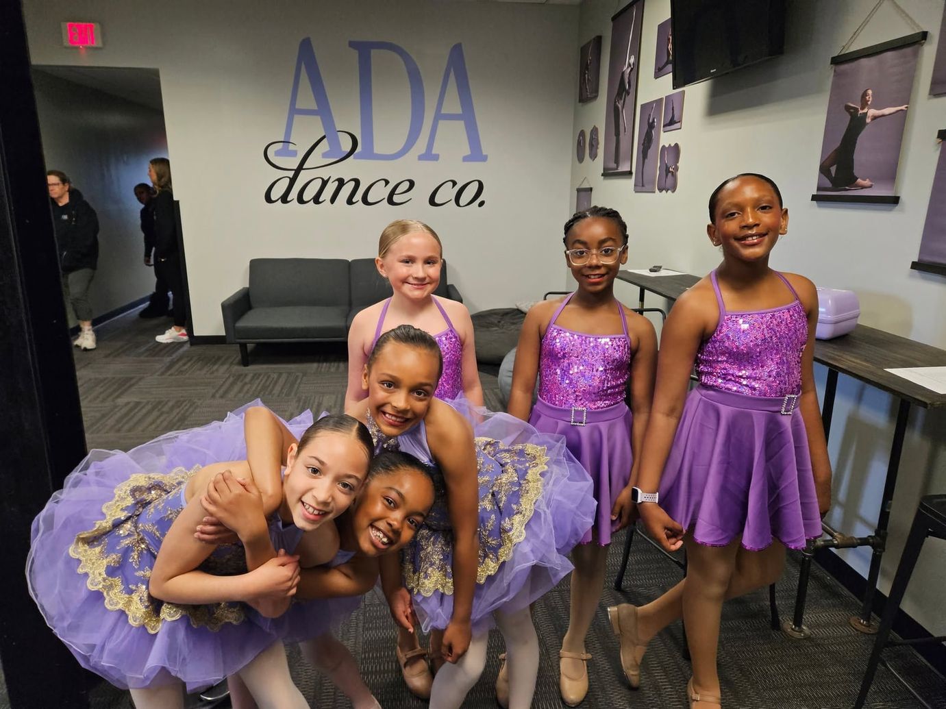 Inside a dance studio room